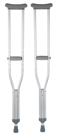McKesson McKesson Underarm Crutches Aluminum Frame Adult 350 lbs. Weight Capacity - 146-10430-8