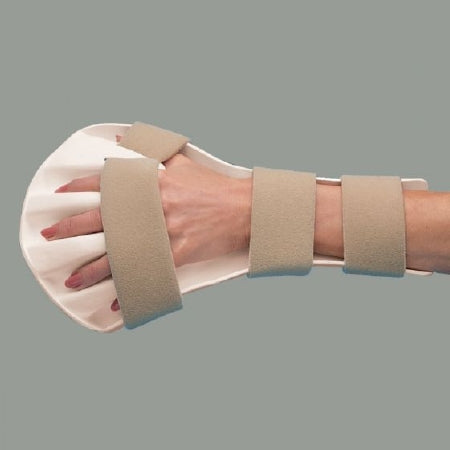 Rolyan - Anti-Spasticity Ball Splint Preformed Thermoplastic Left Hand Beige / Cream Large - 79740302
