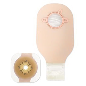 New Image - Ileostomy / Colostomy Pouch Two-Piece System 9 Inch Length Drainable Flat, Mold to Fit - 19303