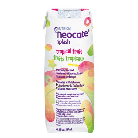 Nutricia North America Neocate Splash Pediatric Oral Supplement / Tube Feeding Formula Tropical Fruit Flavor 8 oz. Carton Ready to Use - 122437