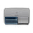 Georgia Pacific Compact 2-Roll Side-by-Side Toilet Tissue Dispenser Gray / Blue Plastic Manual Double Roll Wall Mount - 56783A