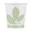 Bare Eco-Forward - Drinking Cup 3 oz. Leaf Print Wax Coated Paper Disposable - 44BB-JD110