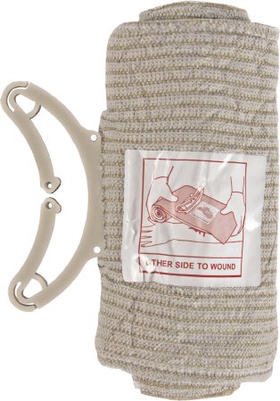 North American Rescue ETD Trauma Pressure Dressing 6 Inch Width Standard Compression Closure Bar Tan Sterile - 30-0004