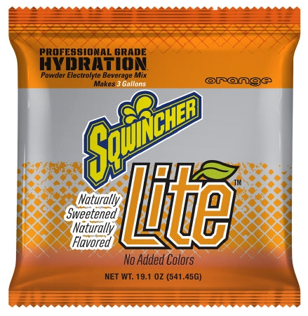 Kent Precision Foods Sqwincher Lite Electrolyte Replenishment Drink Mix Orange Flavor 19.1 oz. - X361-M5600
