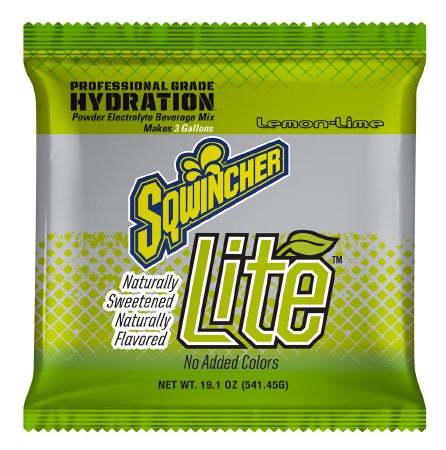 Kent Precision Foods Sqwincher Lite Electrolyte Replenishment Drink Mix Lemon-Lime Flavor 19.1 oz. - X362-M5600