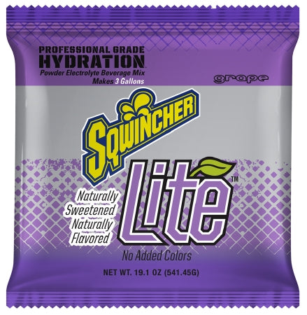 Kent Precision Foods Sqwincher Lite Electrolyte Replenishment Drink Mix Grape Flavor 19.1 oz. - X491-M5600