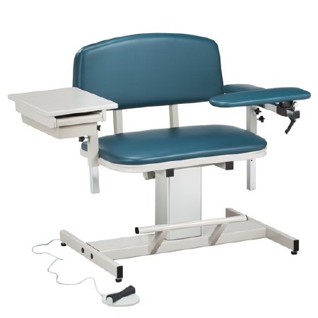 Power Series - Blood Drawing Chair Padded Flip Up Arm Gunmetal Gray - 6352-3GM
