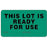 Precision Dynamics Pre-Printed Label Laboratory Use This Lot Is Ready For Use Green 1-3/4 X 3 Inch - 59704159