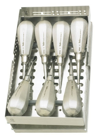 Miltex Miltex Winged Dental Elevator Deluxe Kit OR Grade Stainless Steel (German) NonSterile - DELWDELUX