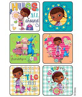 Disney - 75 per Unit Doc McStuffins Glitter Sticker - 1631P