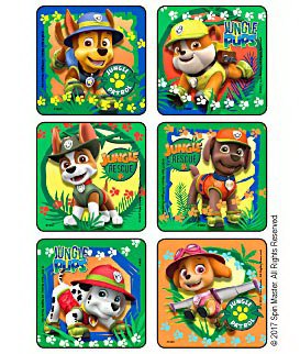 Disney - 75 per Unit PAW Patrol Jungle Patrol Sticker - 1683P