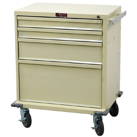 V-Series - Treatment Cart 22 X 29.5 X 34 Inch Red Two 3 Inch, One 6 Inch, One 12 Inch Drawer Configuration, 17 X 23 Inch Internal Drawer - V24-4K