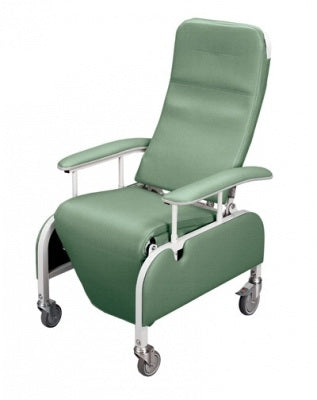 Graham-Field Lumex Preferred Care Series Drop-Arm Recliner Jade Wheel Lock on Right Rear Caster Wheel Lock on Right Rear Caster - FR565DG857