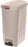 Saalfeld Redistribution Slim Jim Trash Can 18 gal. Rectangular Beige Plastic Step On - 1883460