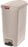 Rubbermaid Slim Jim - Trash Can 18 gal. Rectangular Beige Plastic Step On - 1883551