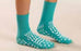 Confetti Treads - Slipper Socks 5X-Large Blue Ankle High - 90226