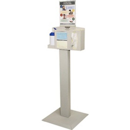 Alimed - PPE Dispenser Wall Mount / Counter White 18 X 10-1/2 X 4-1/2 Inch Quartz ABS Plastic / Powder-Coated Steel - 936747