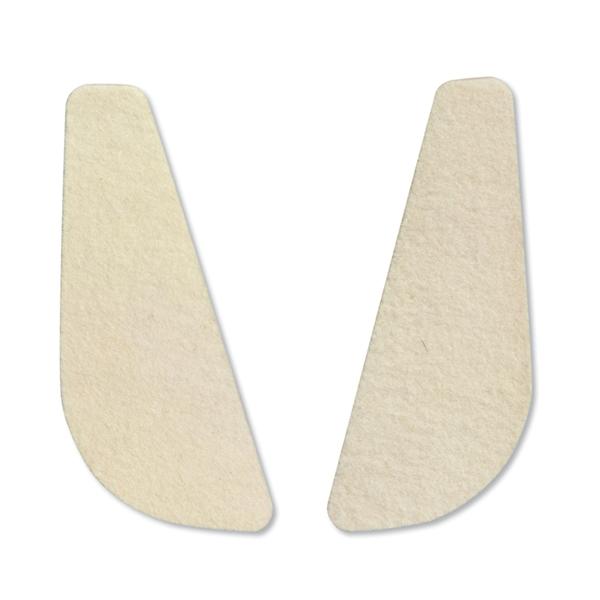 Hapad Wedge Posting 701 Heel White/Brown Size One Size Fits All Reversible 1/Pr - PW