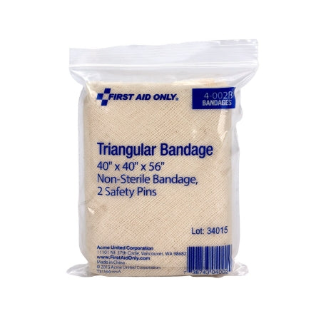 Acme United First Aid Only Triangular Bandage Muslin 4 X 1 X 3 Inch One Size Fits Most - Z526