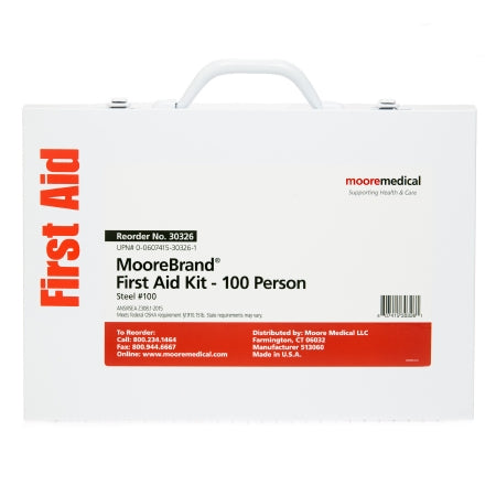 McKesson McKesson First Aid Kit 100 Person Metal Case - 30326