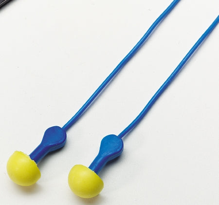 3M E-A-R Express Pod Plugs - Ear Plugs 3M E-A-R EXPRESS Pod Plugs Corded One Size Fits Most Yellow / Blue - 311-1114