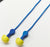 3M E-A-R Express Pod Plugs Ear Plugs 3M E-A-R EXPRESS Pod Plugs Corded One Size Fits Most Yellow / Blue - 311-1114