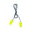 3M E-A-Rsoft - Metal Detectable Ear Plugs Corded One Size Fits Most Yellow - 311-4106