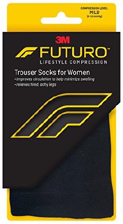 3M Futuro - Compression Socks Knee High Large Black Closed Toe - 71023EN
