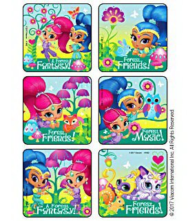 Kids Love Stickers - 75 per Unit Shimmer and Shine Magical Forest Sticker - 1682P