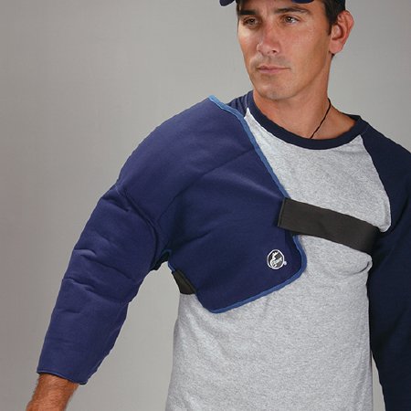 Patterson Medical Supply - Cold Therapy Wrap Shoulder One Size Fits Most Fabric / Plastic / Gel Reusable - 279826