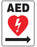 Accuform Signs Accuform First Aid Sign AED w/Symbol - FSD417VP