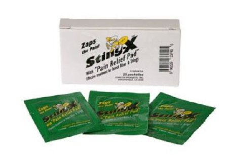 Sting X - Sting and Bite Relief Towelette Individual Packet - 33740