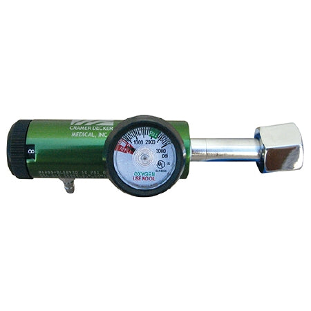 CRAMER DECKER MEDICAL, INC. Oxygen Regulator Adjustable 0 - 15 LPM Barb Outlet CGA-540 - AREG5415
