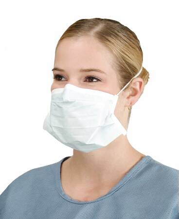 Alpha ProTech PFL Surgical Mask Pleated Elastic Strap One Size Fits Most Blue - 608