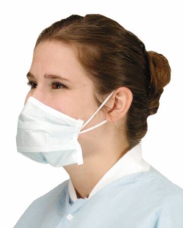 Alpha ProTech PFL Surgical Mask Pleated Earloops One Size Fits Most Blue - 615