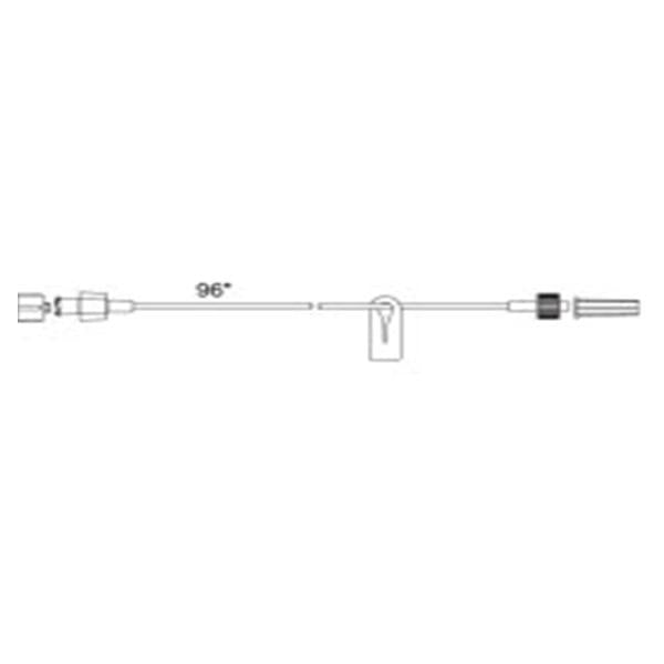 Smiths Medical ASD Iv Extension Set 96" Male Luer Lock Adapter 50/Ca - 539635