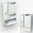 CareDirect LLC Medserve Medication Cabinet Wall Mount Steel / Aluminum / Plastic Seven Individual Electronic, Keyed Secondary Lock - 1702043