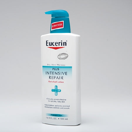 Beiersdorf Eucerin Intensive Repair Hand and Body Moisturizer 8.4 oz. Bottle Unscented Lotion - 7214011015