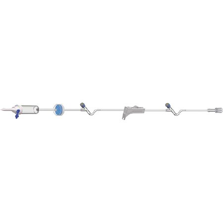 AMSafe - Primary IV Administration Set 15 Drops / mL Drip Rate 100 Inch Tubing 2 Ports - AS3100