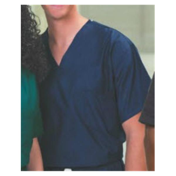 Fashion Seal Shirt Scrub 100% Cotton Unisex Navy X-Small Reversible 1 Pocket Ea - 6719-XS