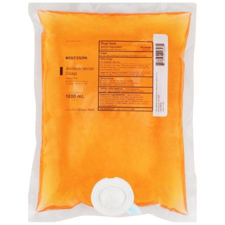 McKesson - Antibacterial Soap Liquid 1,000 mL Dispenser Refill Bag Clean Scent - 53-28066-1000