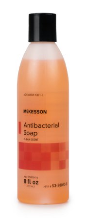 McKesson McKesson Antibacterial Soap Liquid 8 oz. Bottle Clean Scent - 53-28063-8