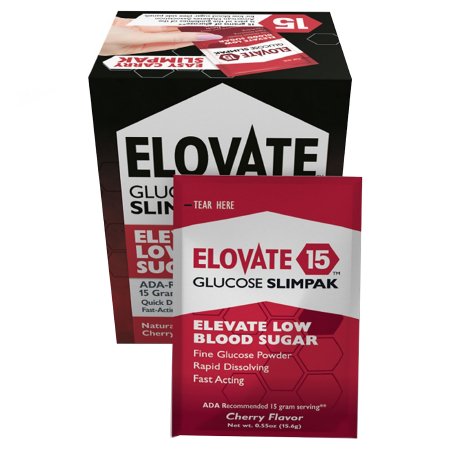 Elovate 15 - Glucose Supplement 6 per Box Powder Cherry Flavor - 300