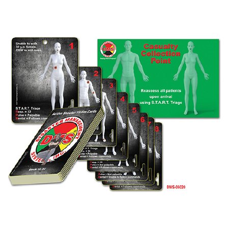 Disaster Management Systems Card Set DMS-06020 Active Shooter Victim Card Deck - DMS-06020