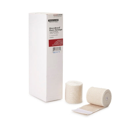 McKesson - Elastic Bandage 2 Inch X 4-1/2 Yard Standard Compression Double Hook and Loop Closure Tan NonSterile - 80858