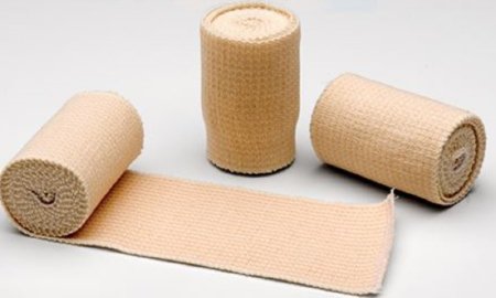 McKesson McKesson Elastic Bandage 2 Inch X 4-1/2 Yard Standard Compression Single Hook and Loop Closure Tan NonSterile - 80862