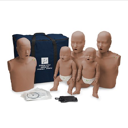 Prestan Products LLC Prestan CPR Manikin Family Pack With Monitors Unisex Adult / Child / Infant - PP-FM-500M-DS