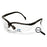Pyramex Venture II Safety Glasses with Readers Adjustable Temple Clear Tint Polycarbonate Lens Black Frame Over Ear One Size Fits Most - SB1810R10