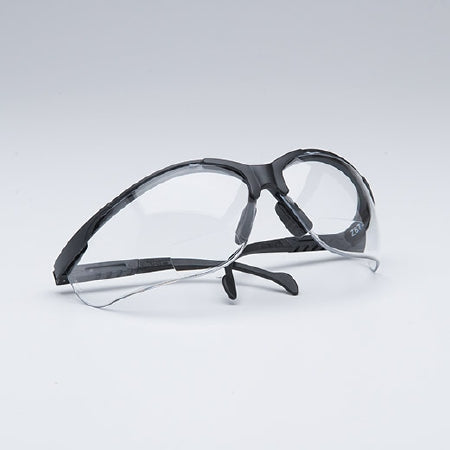 Pyramex Venture II Safety Glasses with Readers Adjustable Temple Clear Tint Polycarbonate Lens Black Frame Over Ear One Size Fits Most - SB1810R10