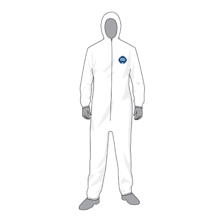 DuPont Tyvek - Coverall with Hood 2X-Large White Disposable NonSterile - TY-14127-2X